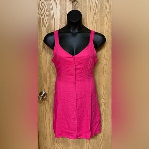 Gilli Pink Button-Down Dress Size L